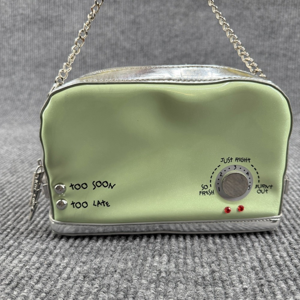 Betsey Johnson Retro Toaster Shoulder Bag,‎ Metallic Trim, Sprinkle Pouch